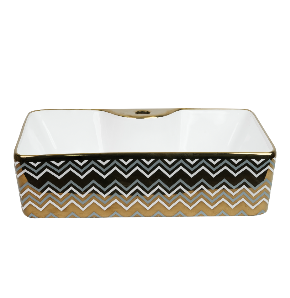 Golden Zig-Zag Rectangle