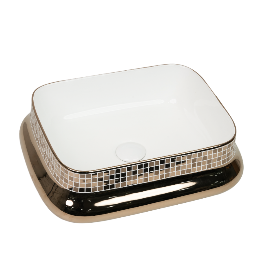 Mosaic Gloss Rectangle Vase
