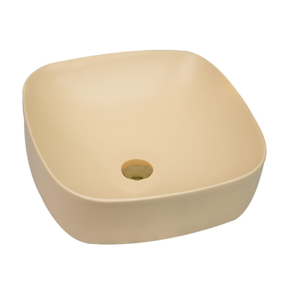 Beige Plain Square